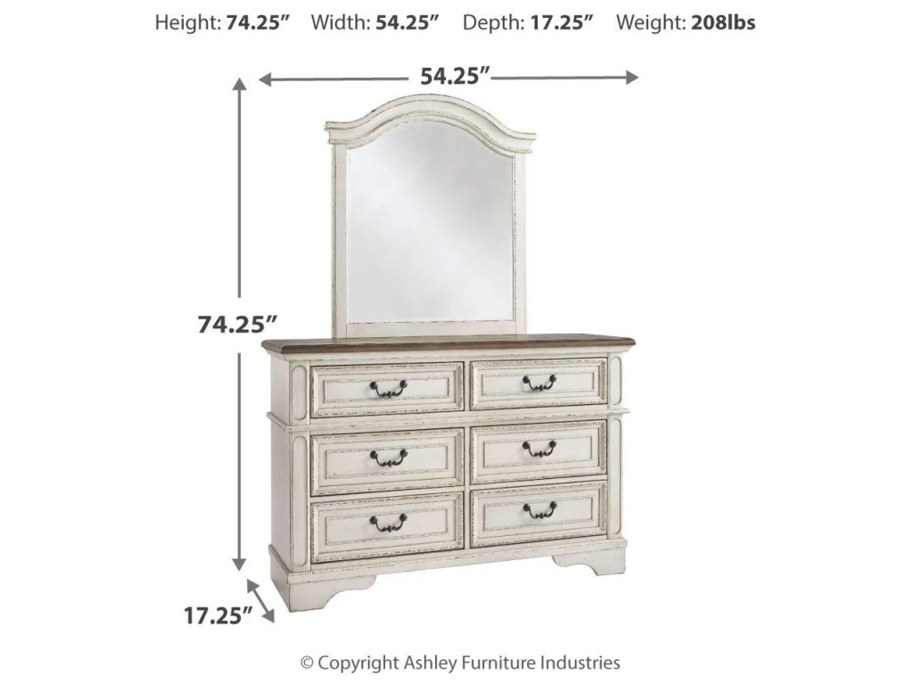 Realyn Full Panel Bed, Dresser, Mirror and Chest - image 3