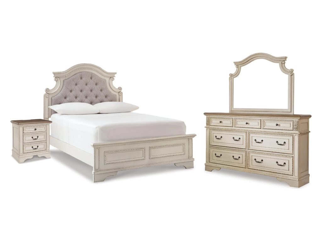 Realyn Full Panel Bed, Dresser, Mirror and Nightstand - main image
