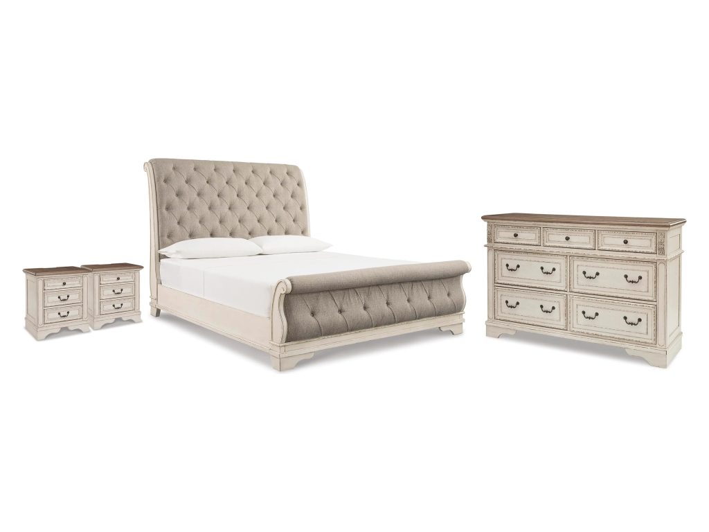 Realyn King Sleigh Bed, Dresser and 2 Nightstands - main image