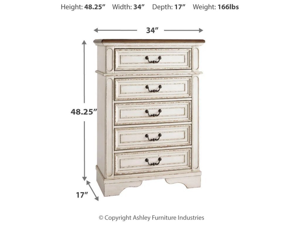 Realyn Full Panel Bed, Dresser, Mirror and Chest - image 7