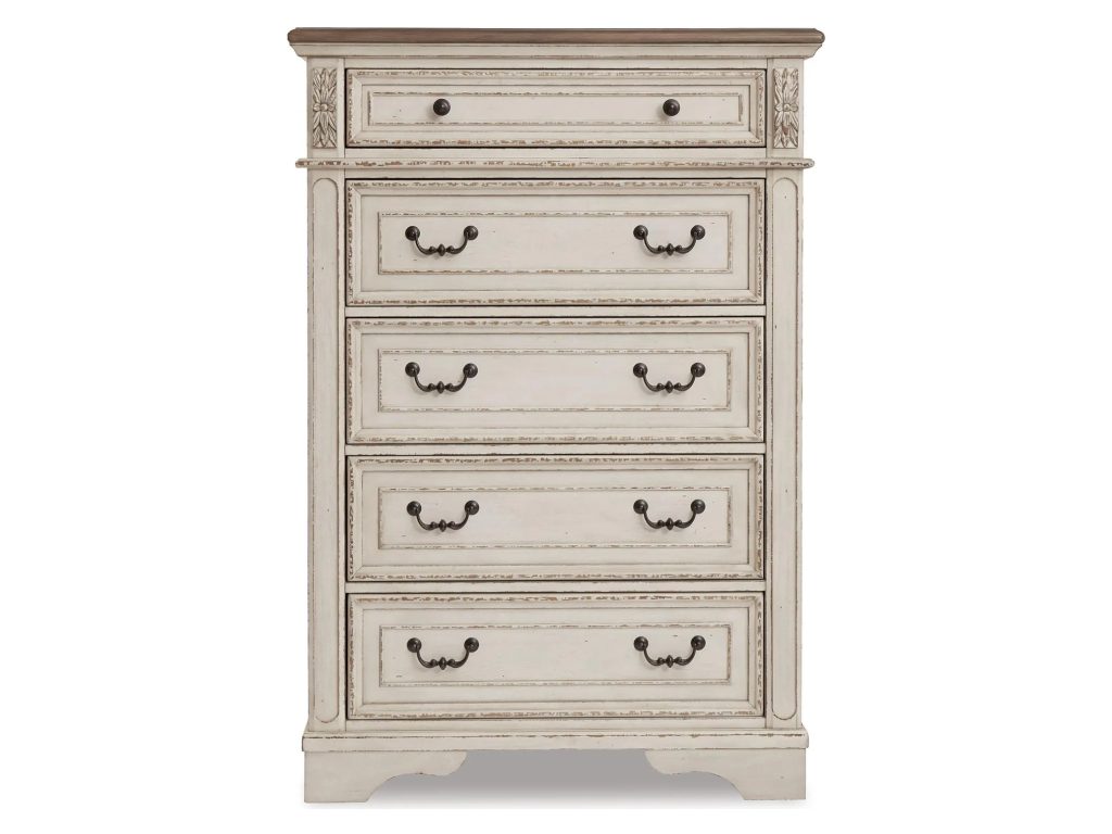 Realyn Twin Panel Bed, Chest and Nightstand - image 1