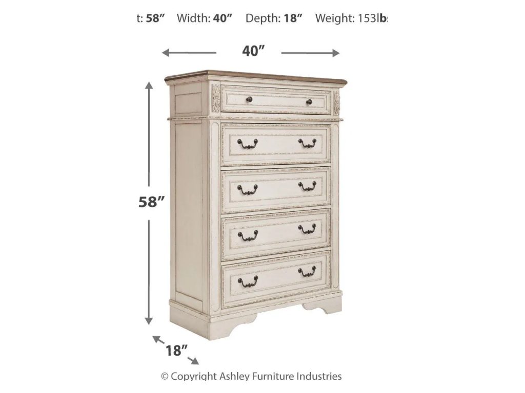 Realyn Twin Panel Bed, Chest and Nightstand - image 4