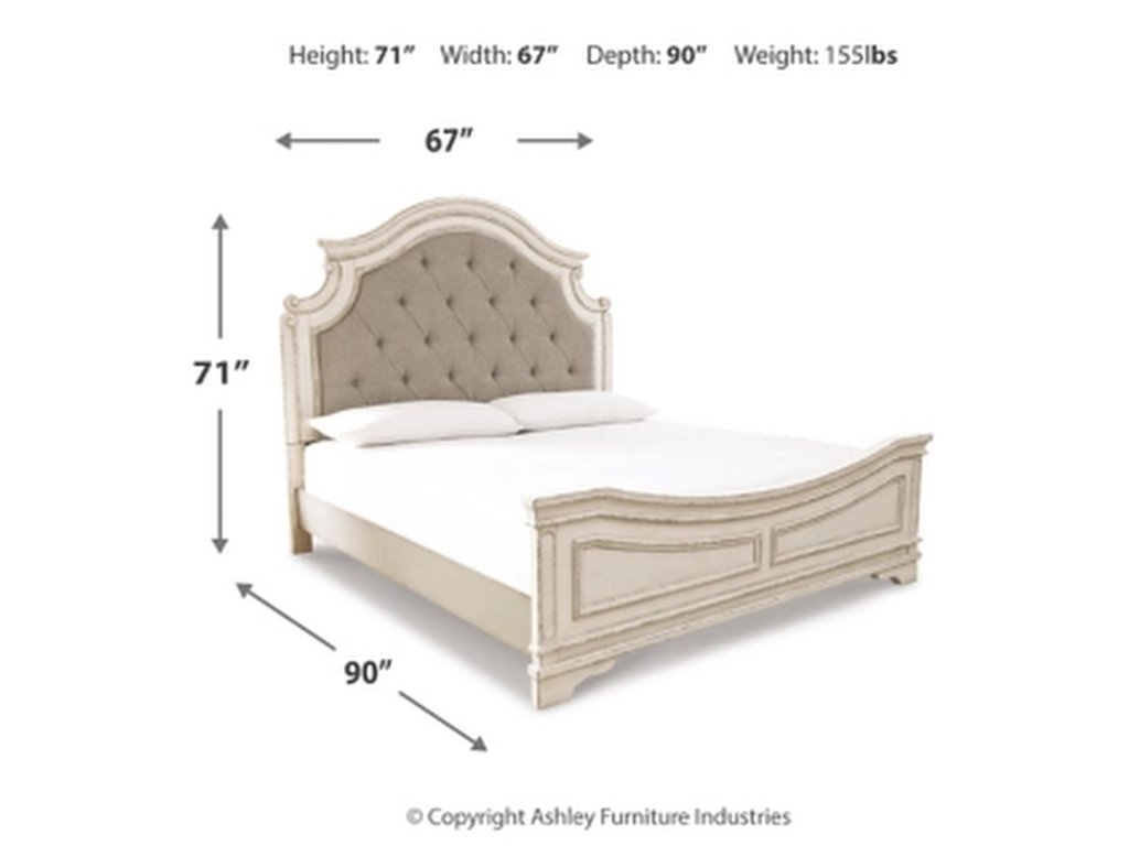 Realyn Queen Panel Bed, Dresser, Mirror and Vanity - image 9