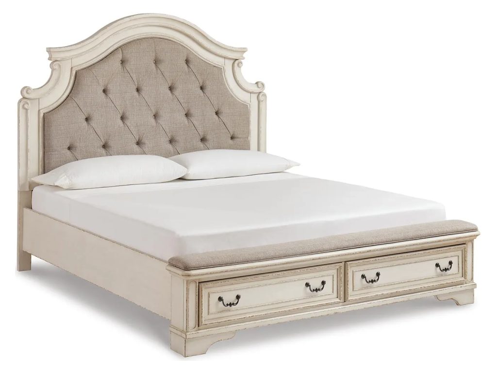Realyn King Upholstered Panel Storage Bed and 2 Nightstands - image 2