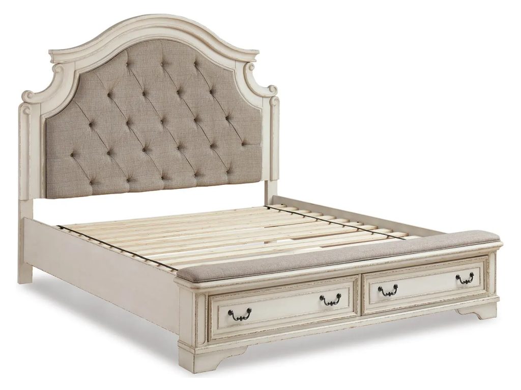 Realyn King Upholstered Panel Storage Bed and 2 Nightstands - image 4