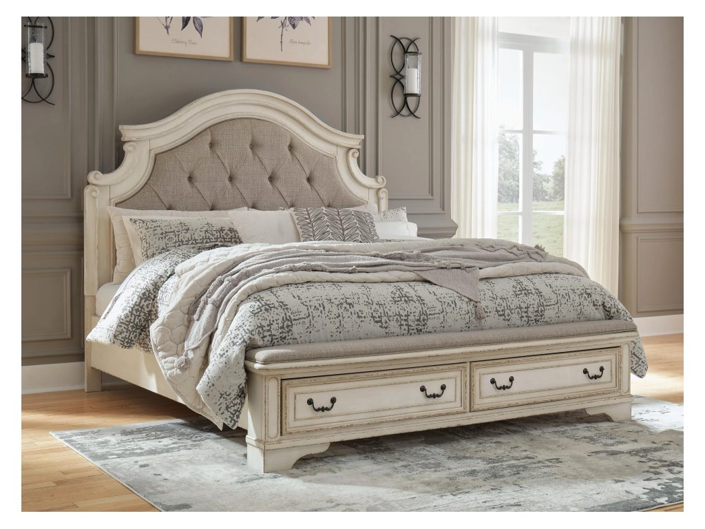 Realyn King Upholstered Panel Storage Bed and 2 Nightstands - image 10