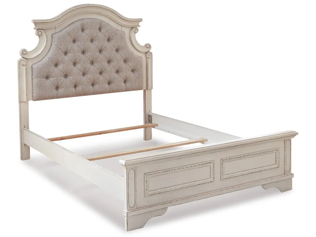 Realyn Full Upholstered Panel Bed and Dresser - image 5