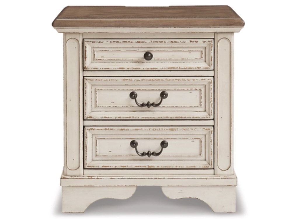Realyn King Upholstered Panel Bed, Dresser and Nightstand - image 5