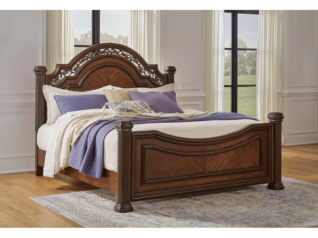 Lavinton King Poster Bed, Dresser, Mirror, Chest and Nightstand - image 21
