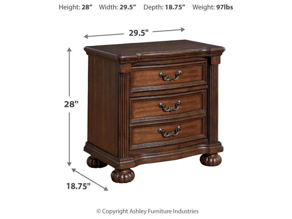 Lavinton King Poster Bed, Dresser, Mirror, Chest and Nightstand - image 18
