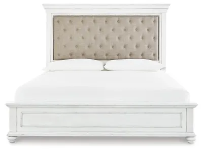 Kanwyn King Upholstered Panel Bed, Dresser and Nightstand - Alternative View