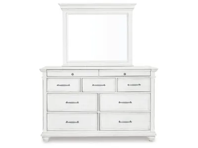 Kanwyn King Upholstered Panel Bed, Dresser and Mirror - Alternative View