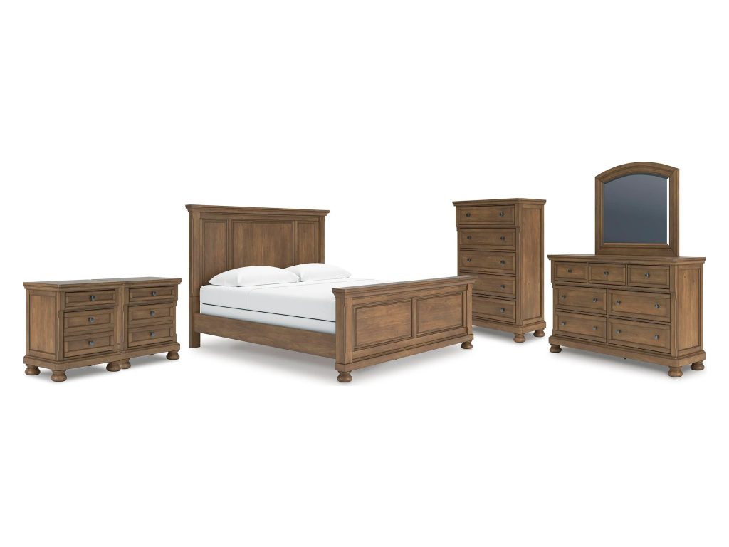 Feddinger King Panel Bed, Dresser, Mirror, Chest and 2 Nightstands - main image