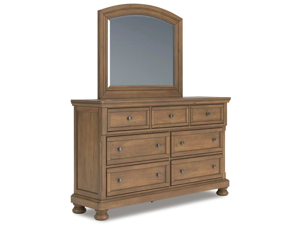 Feddinger Queen Panel Bed, Dresser, Mirror, Chest and Nightstand - image 2