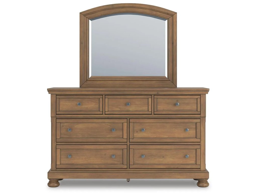 Feddinger Queen Panel Bed, Dresser, Mirror, Chest and Nightstand - image 1