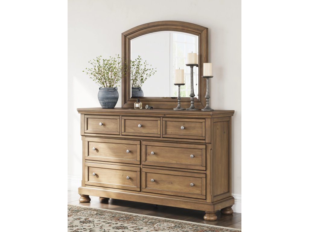 Feddinger Queen Panel Bed, Dresser, Mirror, Chest and 2 Nightstands - image 29