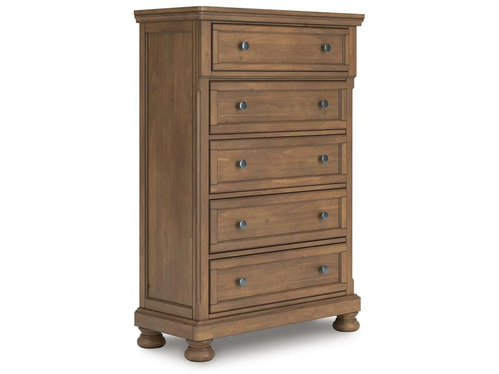 Feddinger Queen Panel Bed, Dresser, Mirror, Chest and Nightstand - image 9