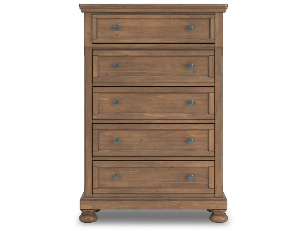 Feddinger Queen Panel Bed, Dresser, Mirror, Chest and Nightstand - image 8