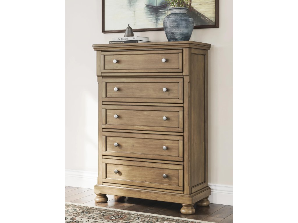 Feddinger Queen Panel Bed, Dresser, Mirror, Chest and Nightstand - image 30