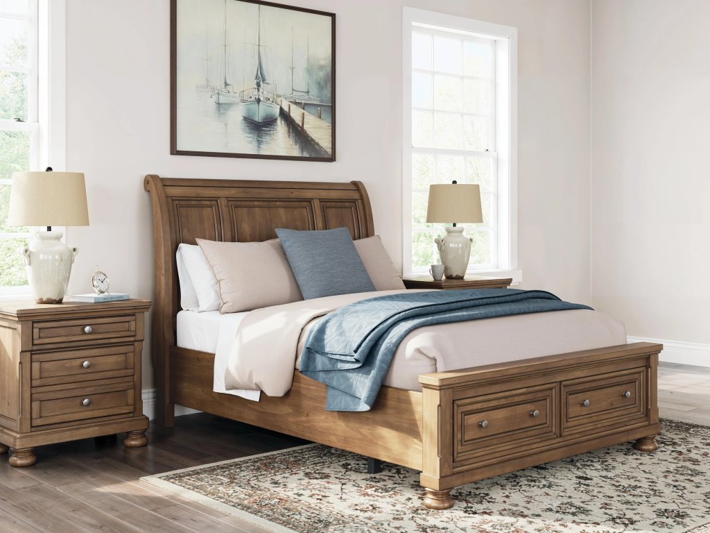 Feddinger Queen Sleigh Bed, Dresser, Mirror, Chest and Nightstand - image 39
