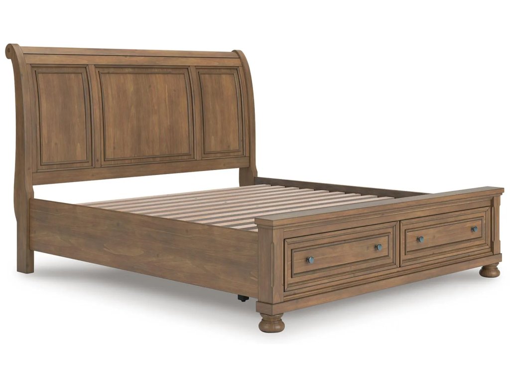 Feddinger King Storage Sleigh Bed - image 2