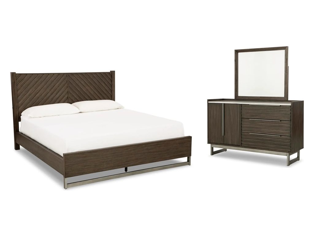 Arkenton King Panel Bed, Dresser and Mirror - main image