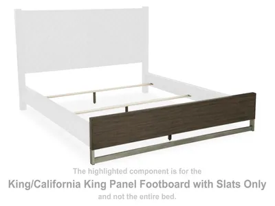 Arkenton King/California King Panel Footboard with Slats - Alternative View
