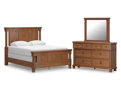 Rowlenstown Queen Poster Bed, Dresser and Mirror