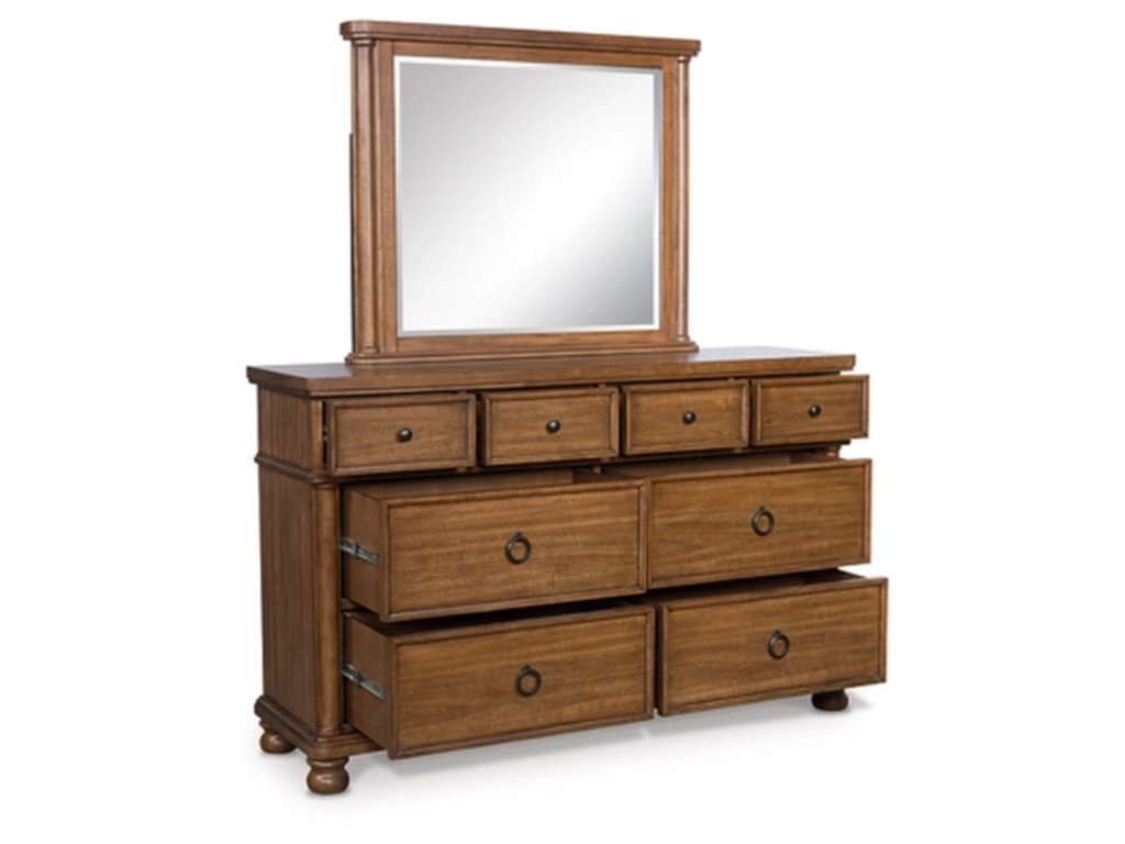Rowlenstown Queen Poster Bed, Dresser and Mirror - image 3