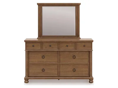 Rowlenstown Queen Poster Bed, Dresser and Mirror - Alternative View