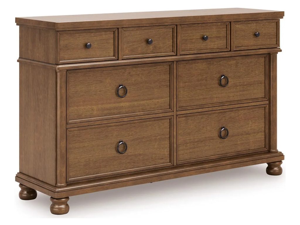 Rowlenstown King Poster Bed, Dresser and 2 Nightstands - image 2
