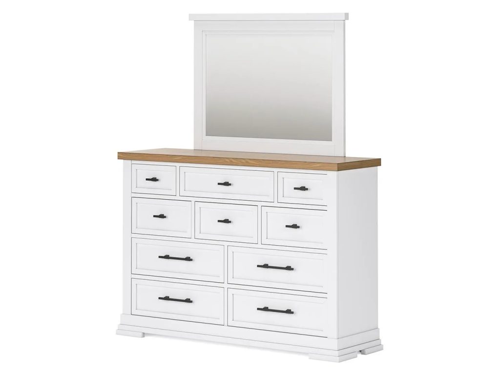 Ashbryn King Panel Bed, Dresser, Mirror and 2 Nightstands - image 7