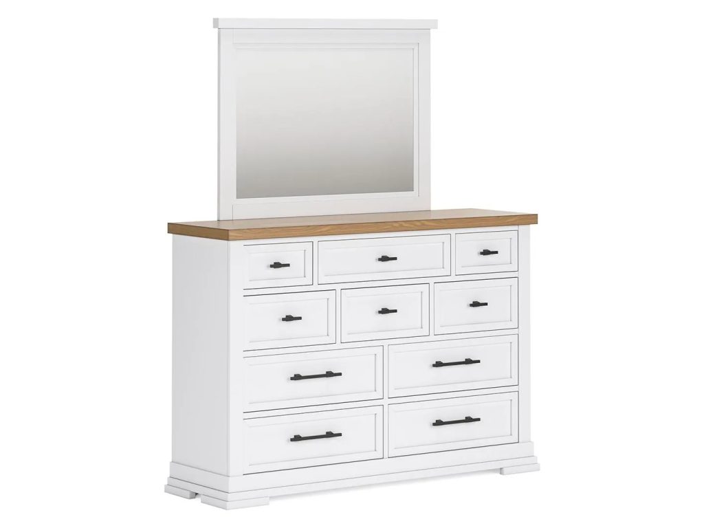 Ashbryn King Panel Bed, Dresser, Mirror and 2 Nightstands - image 2