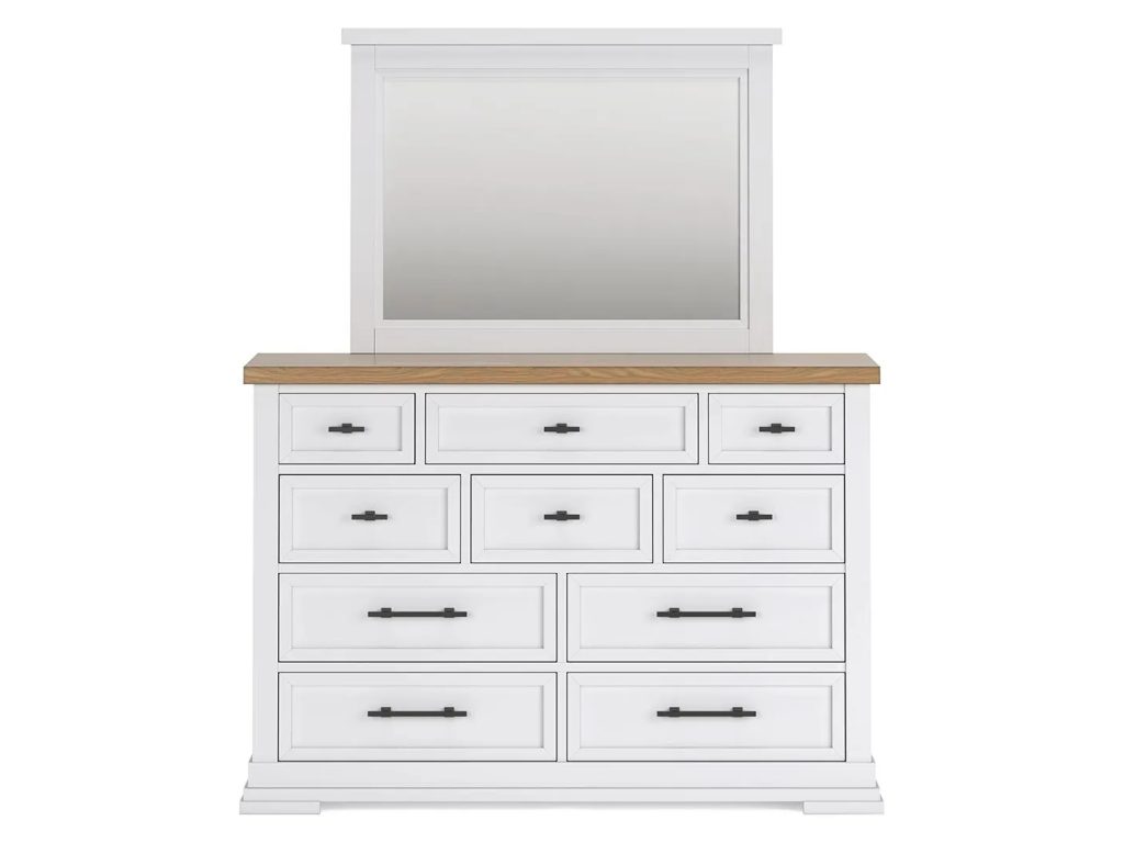 Ashbryn King Panel Bed, Dresser, Mirror and 2 Nightstands - image 1