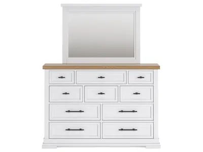 Ashbryn King Panel Storage Bed, Dresser, Mirror and Nightstand - Alternative View