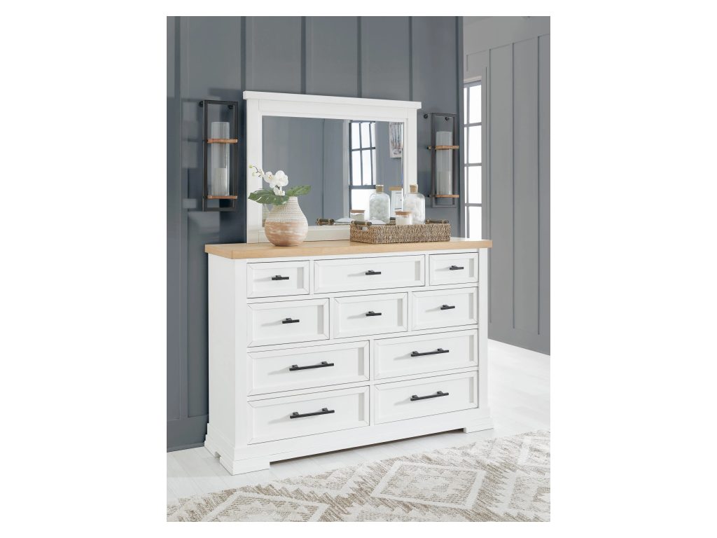 Ashbryn King Panel Bed, Dresser, Mirror and 2 Nightstands - image 22