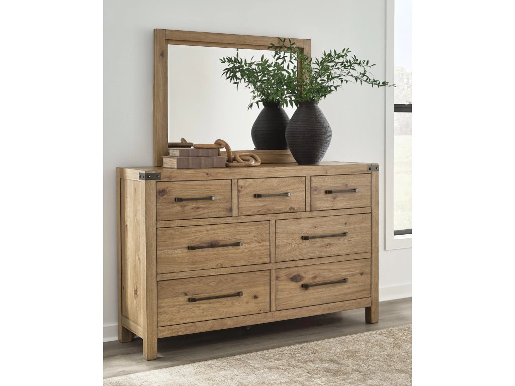 Ridgester Queen Panel Bed, Dresser and Mirror - image 6