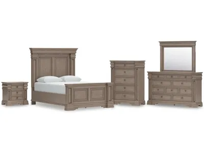 Blairhurst Queen Panel Bed, Dresser, Mirror, Chest and Nightstand