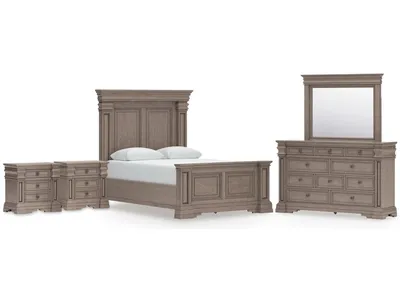 Blairhurst Queen Panel Bed, Dresser, Mirror and 2 Nightstands