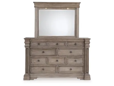 Blairhurst Queen Panel Bed, Dresser, Mirror and 2 Nightstands - Alternative View