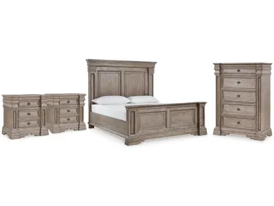 Blairhurst King Panel Bed, Chest and 2 Nightstands