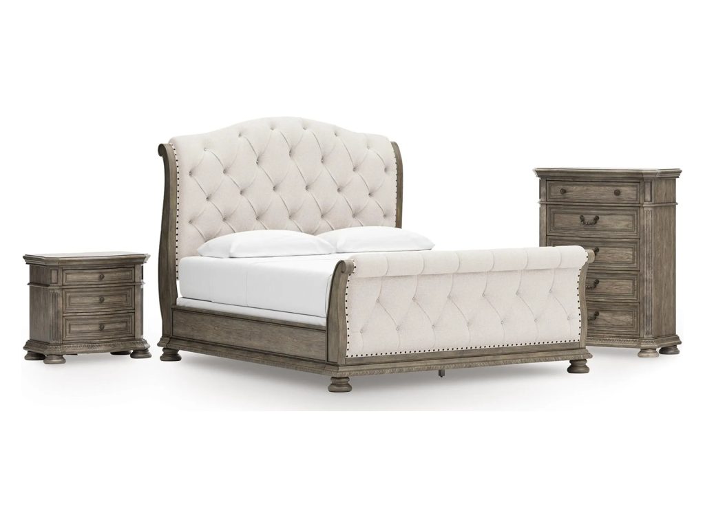 Ardenfield California King Sleigh Bed, Chest and Nightstand - main image