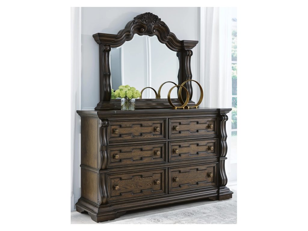 Maylee Queen Panel Bed, Dresser, Mirror, Chest and 2 Nightstands - image 3
