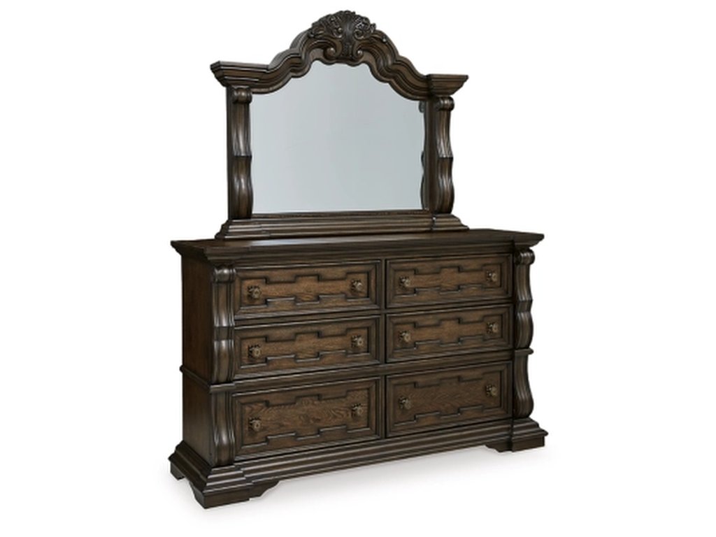 Maylee California King Panel Bed, Dresser, Mirror and Nightstand - image 2