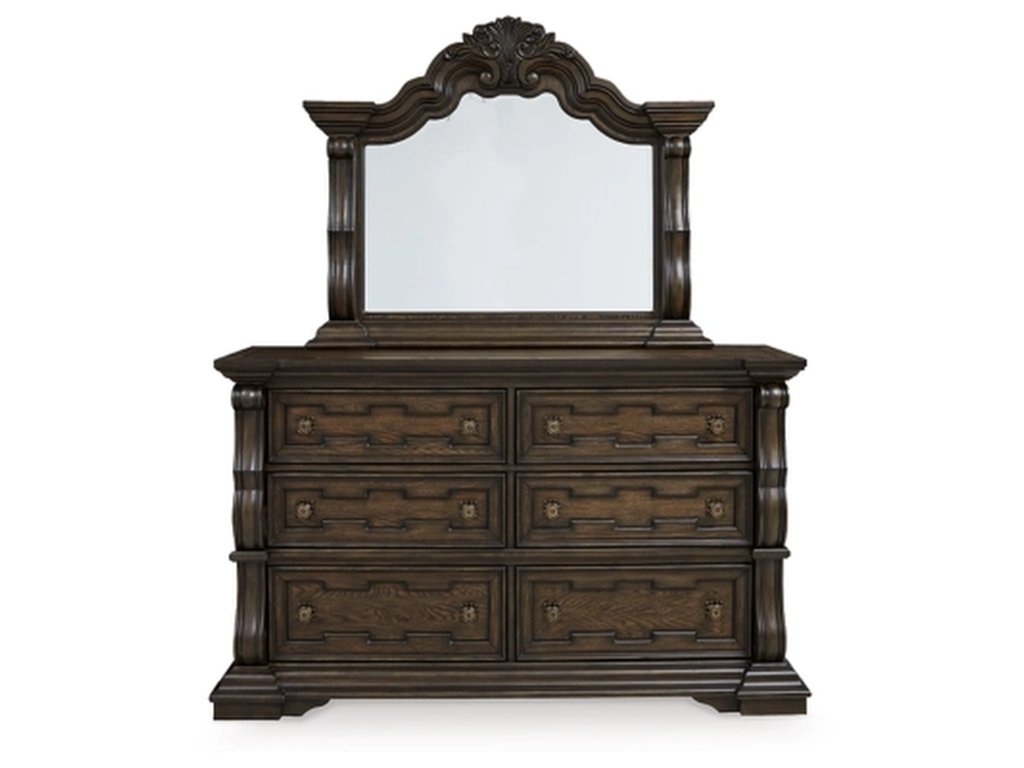 Maylee California King Panel Bed, Dresser, Mirror and Nightstand - image 1