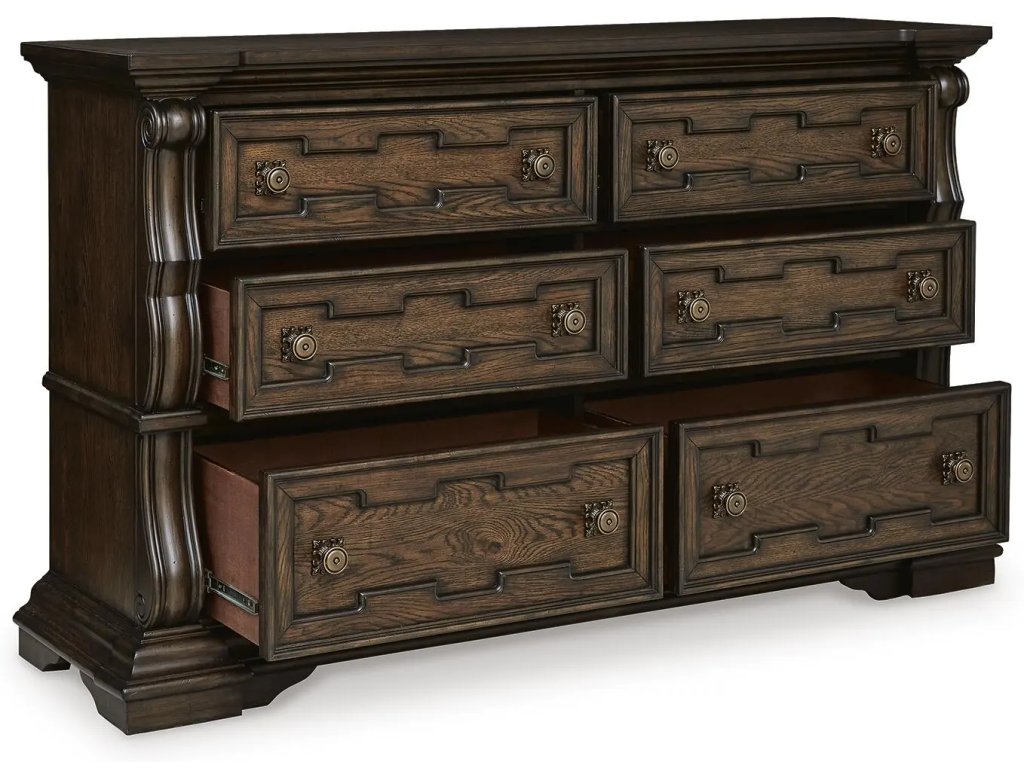 Maylee Queen Upholstered Panel Bed, Dresser and 2 Nightstands - image 3