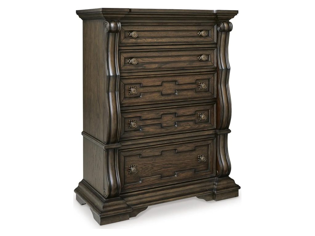 Maylee Queen Panel Bed, Dresser, Mirror, Chest and 2 Nightstands - image 5