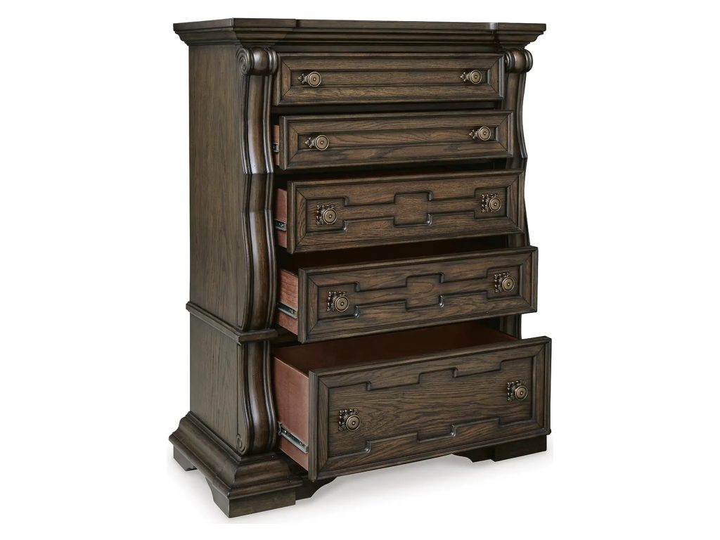 Maylee Queen Panel Bed, Dresser, Mirror, Chest and 2 Nightstands - image 6