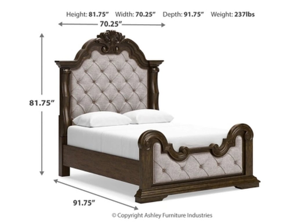 Maylee Queen Upholstered Panel Bed, Dresser and 2 Nightstands - image 10