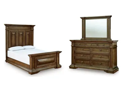 Frantanna Queen Panel Bed, Dresser and Mirror